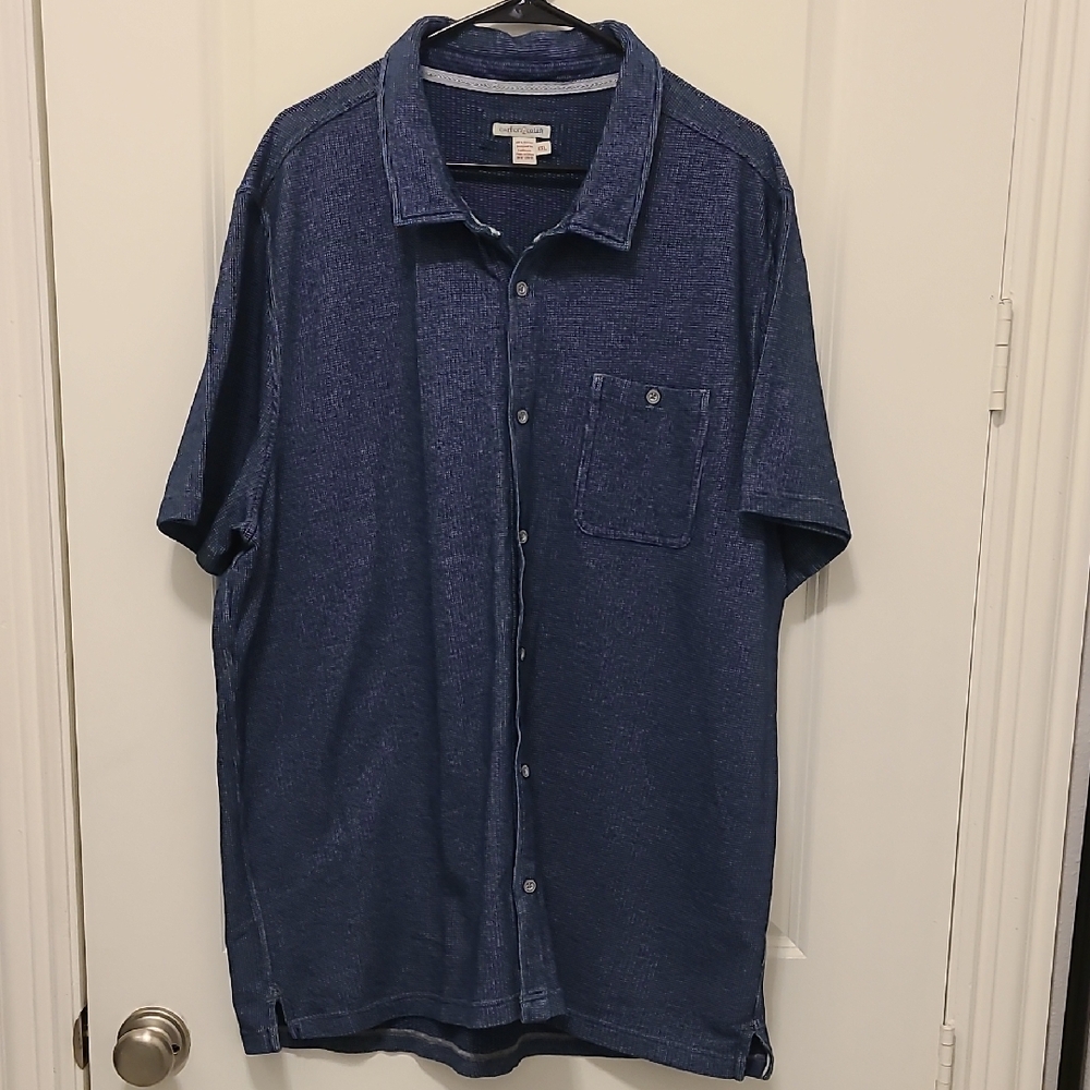 Men's Blue Short Sleeve Shirt